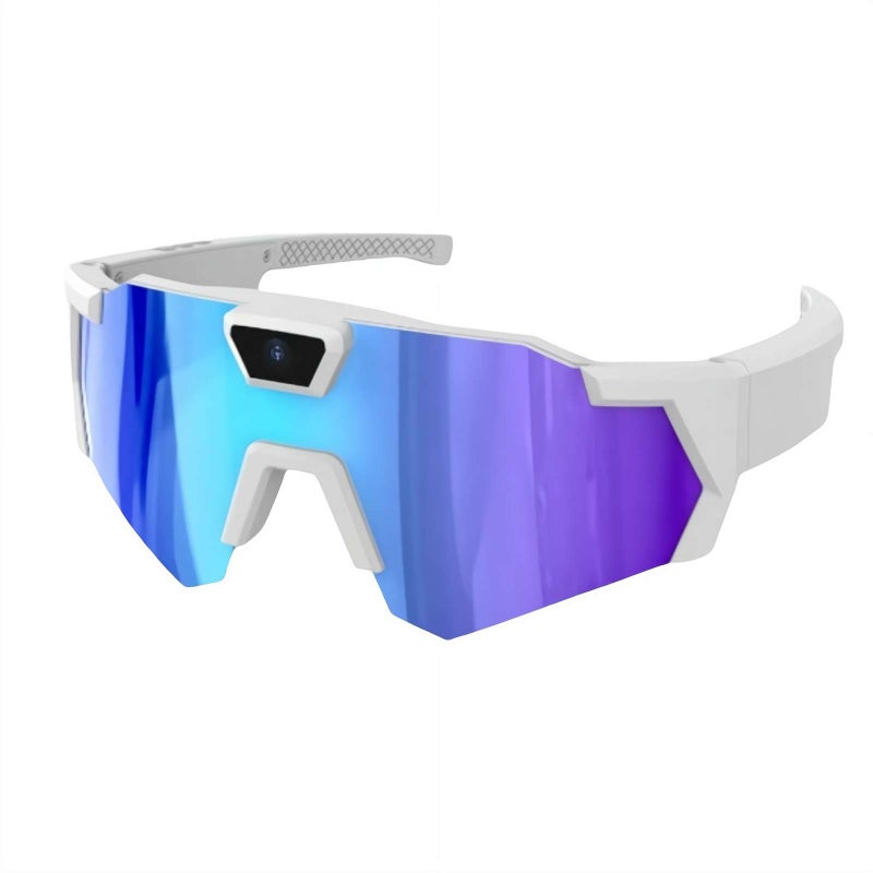 Pov Glasses 1080p Camera Sunglasses – Polarized Smart Recording Glasses With App Control, 120° Wide Angle (blue) - Image 1